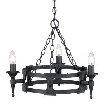 Żyrandol SAX3 BLK SAXON od ELSTEAD LIGHTING