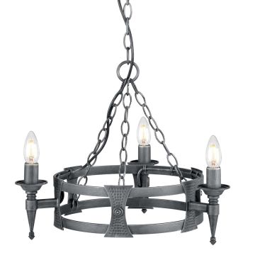 Żyrandol SAX3 BLK/SIL SAXON od ELSTEAD LIGHTING