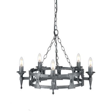 Żyrandol SAX5 BLK/SIL SAXON od ELSTEAD LIGHTING