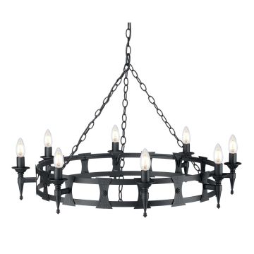 Żyrandol SAX8 BLK SAXON od ELSTEAD LIGHTING