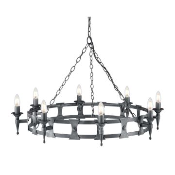 Żyrandol SAX8 BLK/SIL SAXON od ELSTEAD LIGHTING