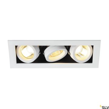 Downlight wpuszczany KADUX 3 115531 3x50W/GU10 IP20 od SLV