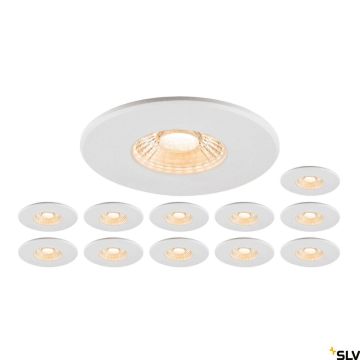Downlight wpuszczany UNIVERSAL DOWNLIGHT 1007272 2700K|3000K|4000K|6500K 1x8W/LED 560lm|610lm|680lm|640lm ip20_ip65 od SLV