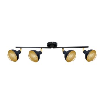 Spot Savio SPL-27357-4-BK-GD 4x40W/E14 IP20 od Italux