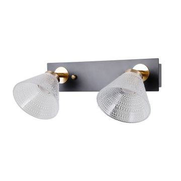 Kinkiet Orella WL-34393-2-BK-HBR 3000K 2x8W/LED 466lm IP20 od Italux
