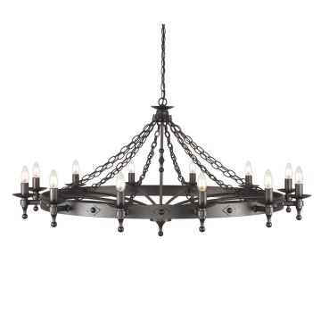 Żyrandol WR12 GRAPHITE WARWICK od ELSTEAD LIGHTING