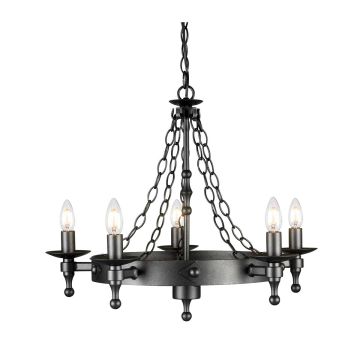 Żyrandol WR5 GRAPHITE WARWICK od ELSTEAD LIGHTING