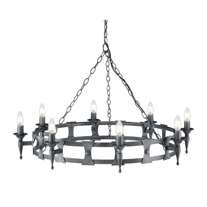 SAXON-SAX8-BLK-SIL-Elstead Lighting-100159
