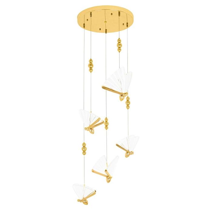 BUTTERFLY DISC-XCP8737-5.GOLD-King Home-209069